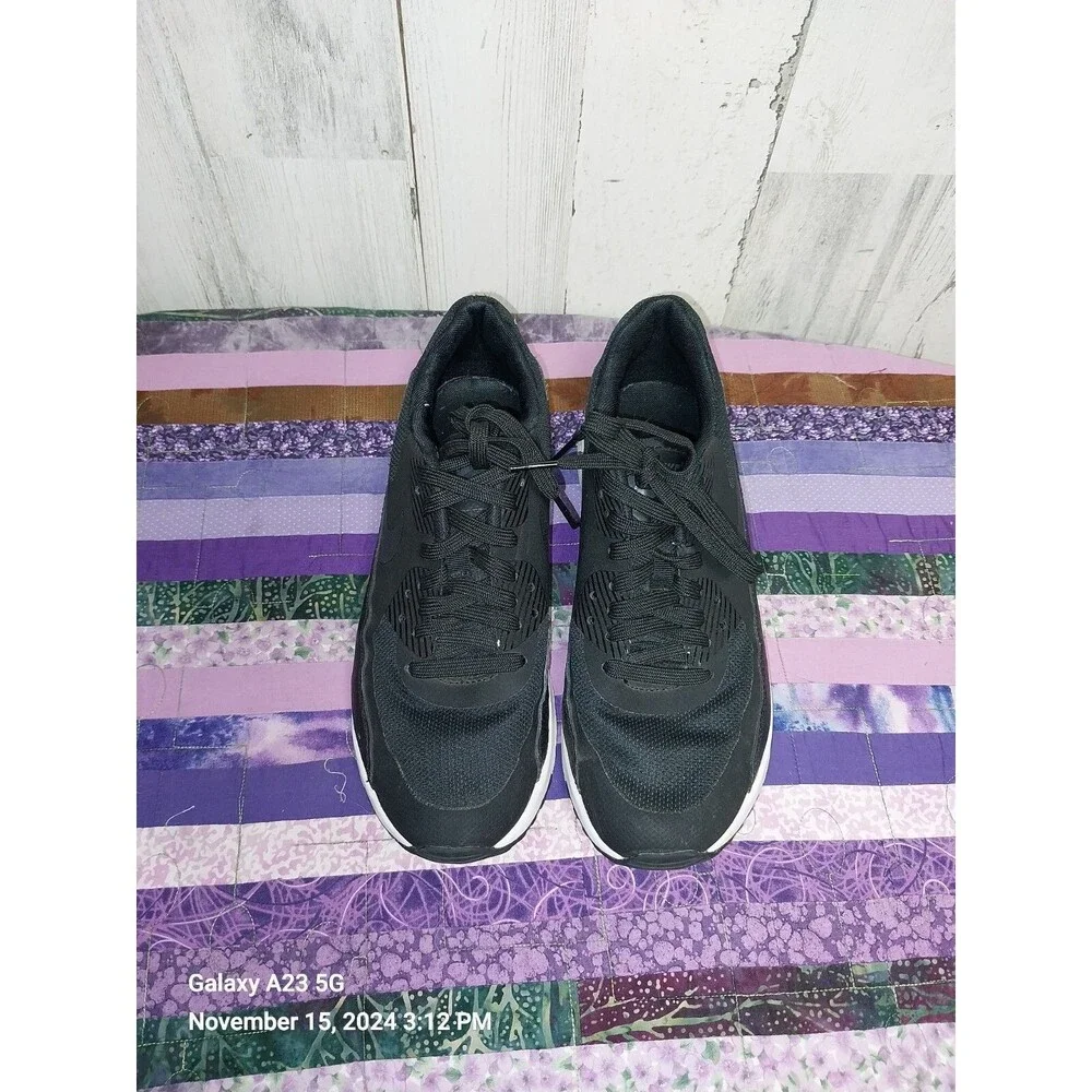 Nike Air Max 90 Ultra 2.0 Sneaker Black Running 881106-002 Womens Sz 8.5 - Picture 4 of 10